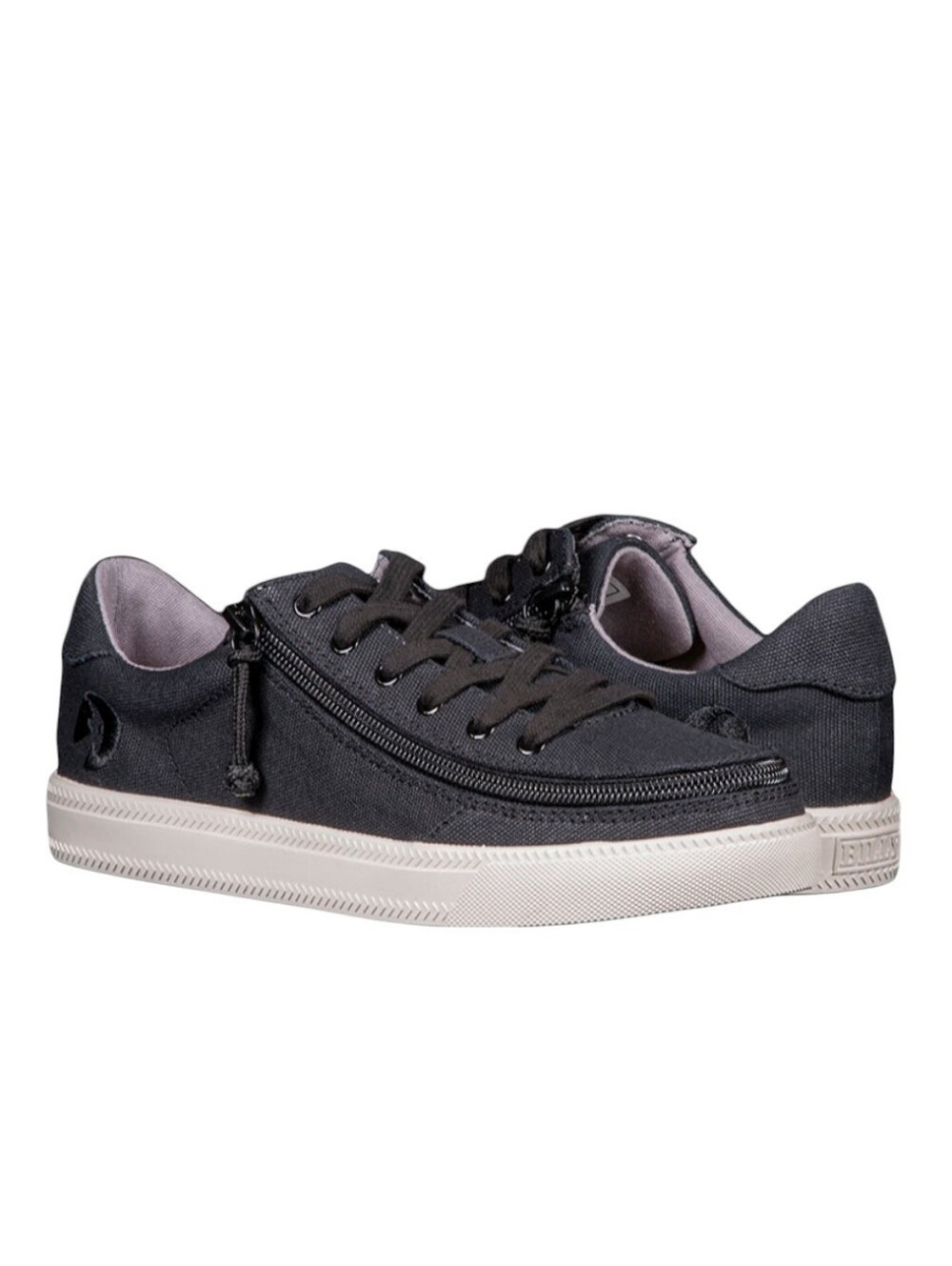 BILLY Footwear Classic Lace Low Sneakers Black Canvas Adaptive Women’s 8.5M